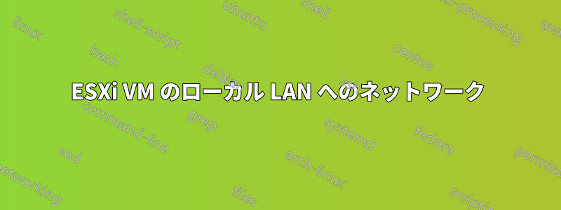 ESXi VM のローカル LAN へのネットワーク