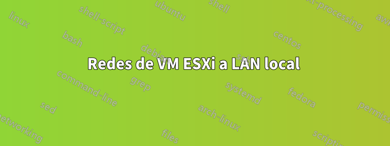 Redes de VM ESXi a LAN local