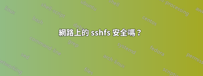 網路上的 sshfs 安全嗎？