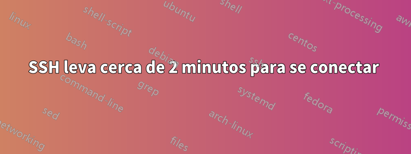 SSH leva cerca de 2 minutos para se conectar