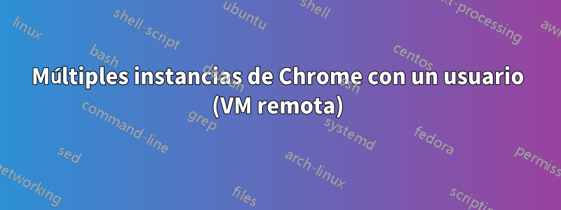 Múltiples instancias de Chrome con un usuario (VM remota)