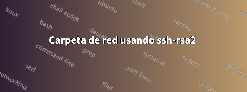 Carpeta de red usando ssh-rsa2