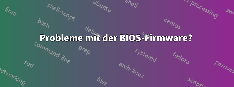 Probleme mit der BIOS-Firmware?