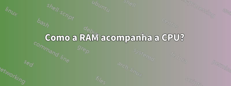 Como a RAM acompanha a CPU?