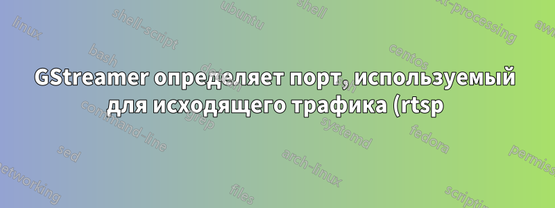 GStreamer определяет порт, используемый для исходящего трафика (rtsp)