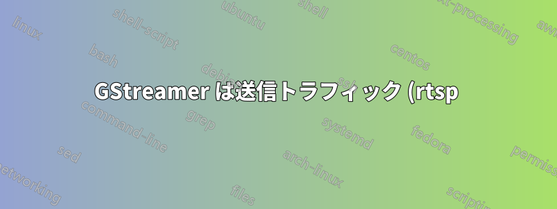 GStreamer は送信トラフィック (rtsp) に使用するポートを定義します。