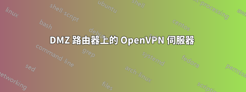 DMZ 路由器上的 OpenVPN 伺服器