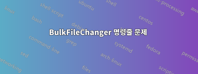 BulkFileChanger 명령줄 문제