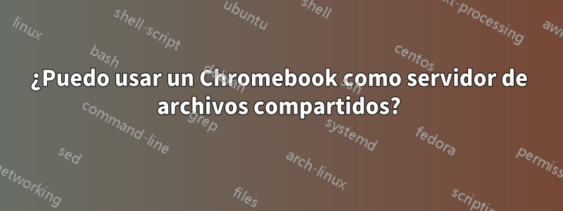 ¿Puedo usar un Chromebook como servidor de archivos compartidos?