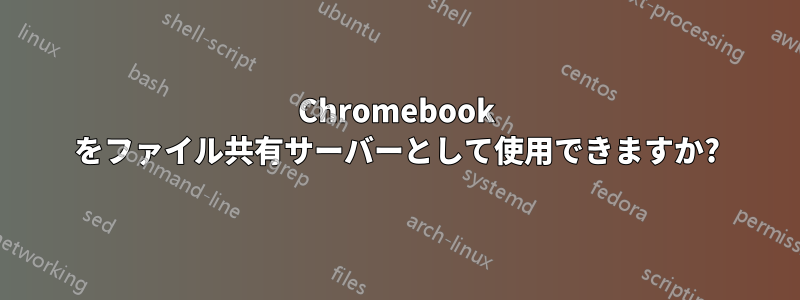 Chromebook をファイル共有サーバーとして使用できますか?