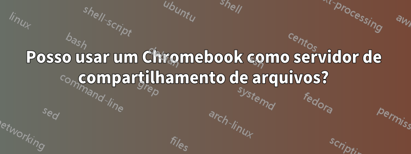 Posso usar um Chromebook como servidor de compartilhamento de arquivos?