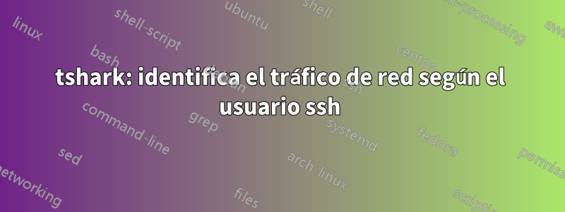 tshark: identifica el tráfico de red según el usuario ssh