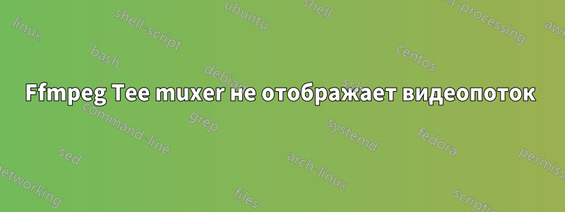 Ffmpeg Tee muxer не отображает видеопоток