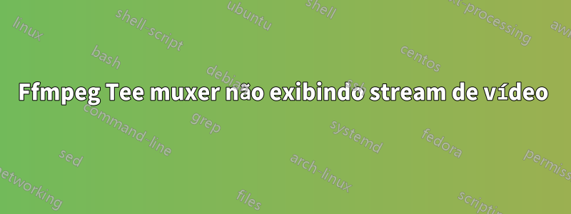 Ffmpeg Tee muxer não exibindo stream de vídeo