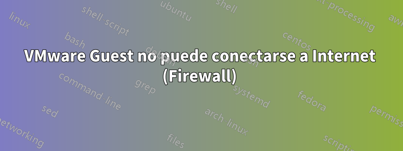 VMware Guest no puede conectarse a Internet (Firewall)