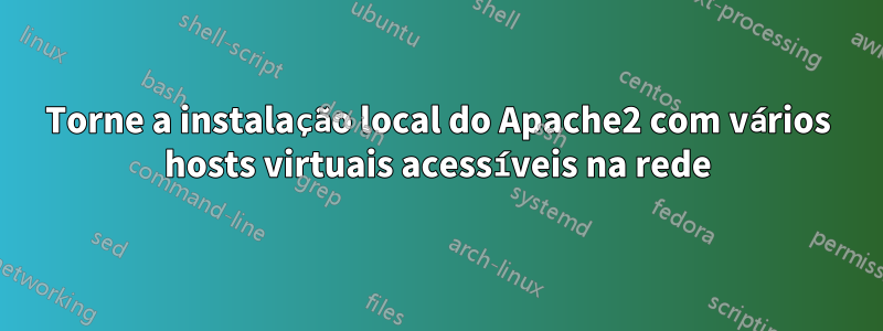 Torne a instalação local do Apache2 com vários hosts virtuais acessíveis na rede