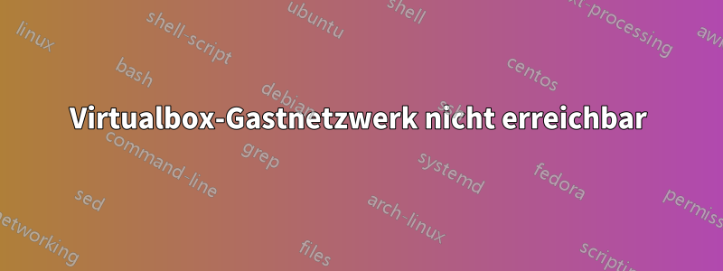 Virtualbox-Gastnetzwerk nicht erreichbar