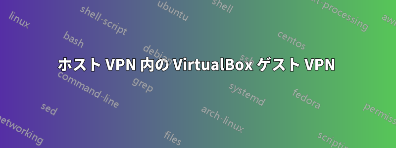 ホスト VPN 内の VirtualBox ゲスト VPN