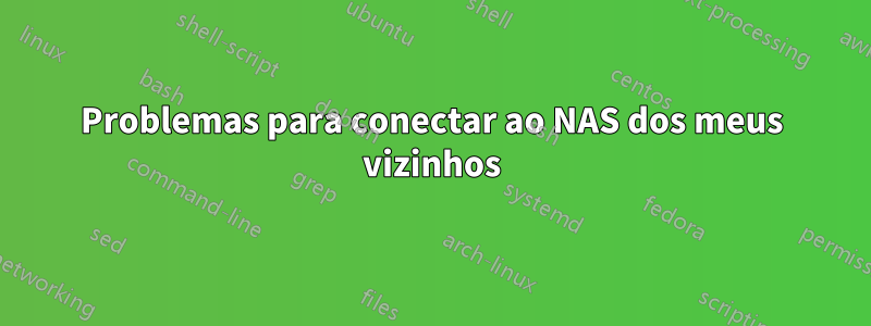 Problemas para conectar ao NAS dos meus vizinhos