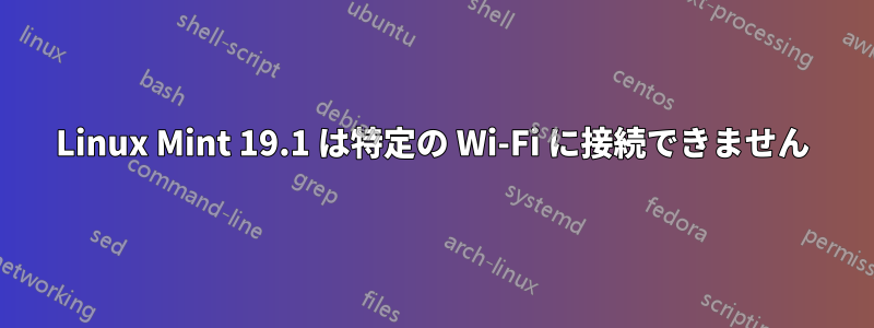 Linux Mint 19.1 は特定の Wi-Fi に接続できません