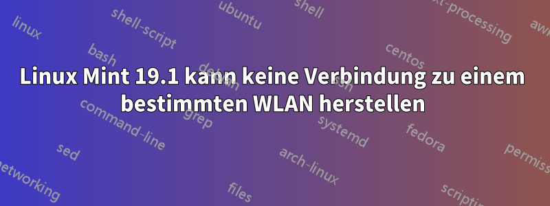 Linux Mint 19.1 kann keine Verbindung zu einem bestimmten WLAN herstellen