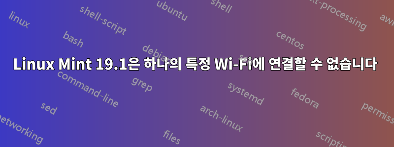 Linux Mint 19.1은 하나의 특정 Wi-Fi에 연결할 수 없습니다