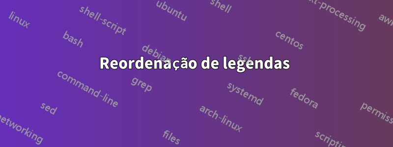 Reordenação de legendas