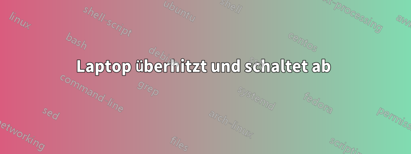 Laptop überhitzt und schaltet ab