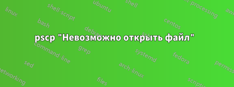 pscp "Невозможно открыть файл"