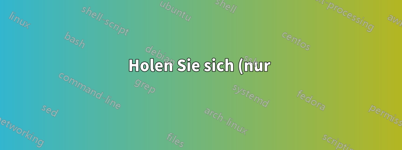 Holen Sie sich (nur) Inhalt zur URL auf stdout