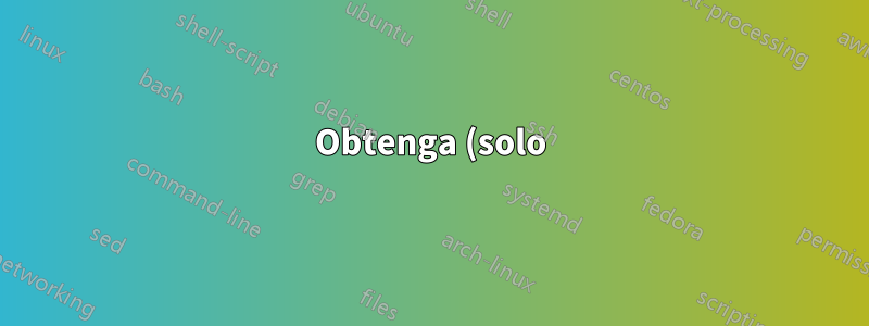 Obtenga (solo) contenido en la URL en stdout