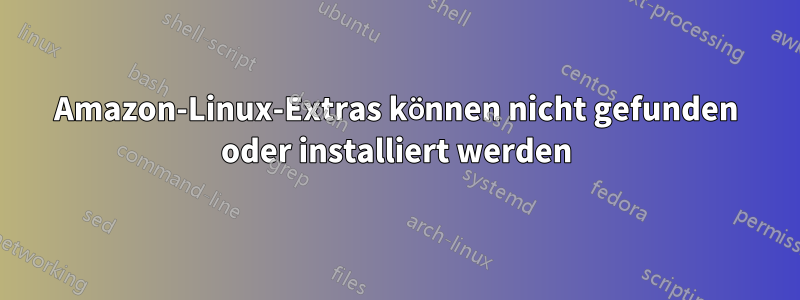 Amazon-Linux-Extras können nicht gefunden oder installiert werden