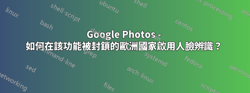 Google Photos - 如何在該功能被封鎖的歐洲國家啟用人臉辨識？