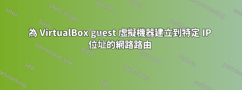 為 VirtualBox guest 虛擬機器建立到特定 IP 位址的網路路由