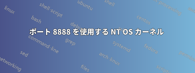 ポート 8888 を使用する NT OS カーネル