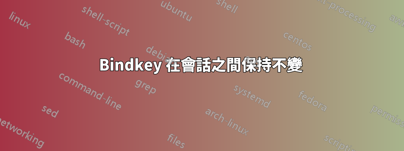 Bindkey 在會話之間保持不變