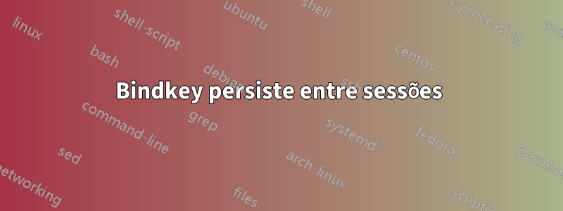 Bindkey persiste entre sessões