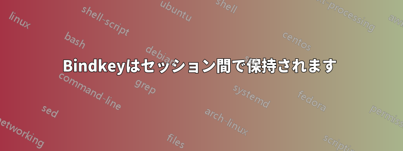 Bindkeyはセッション間で保持されます