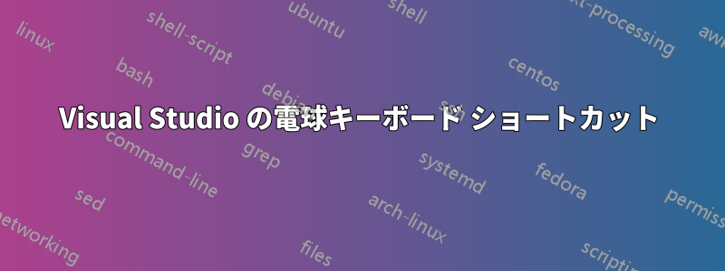 Visual Studio の電球キーボード ショートカット