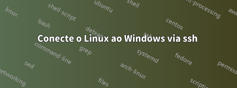 Conecte o Linux ao Windows via ssh