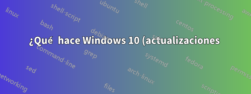 ¿Qué hace Windows 10 (actualizaciones) si le niegas permanentemente el acceso a la red?