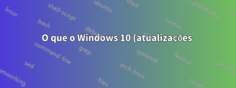 O que o Windows 10 (atualizações) faz se você negar permanentemente o acesso à rede?