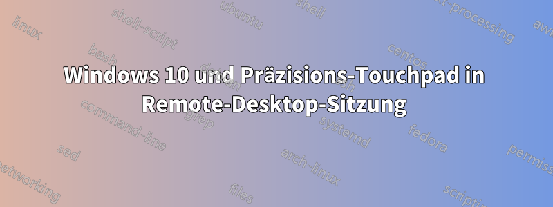 Windows 10 und Präzisions-Touchpad in Remote-Desktop-Sitzung