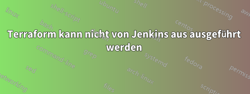 Terraform kann nicht von Jenkins aus ausgeführt werden