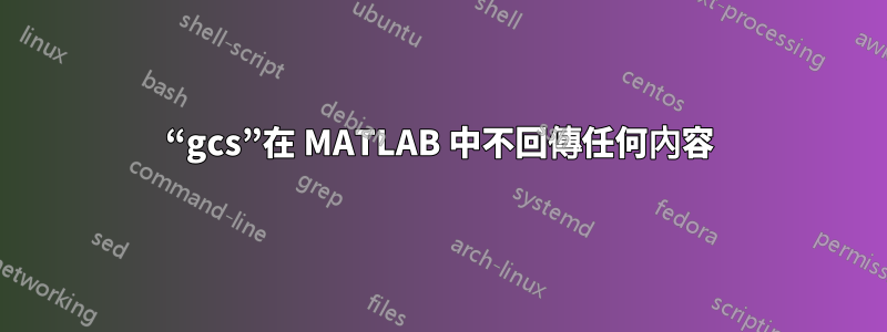 “gcs”在 MATLAB 中不回傳任何內容