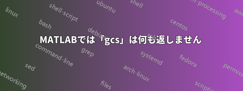 MATLABでは「gcs」は何も返しません