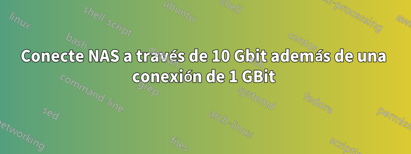 Conecte NAS a través de 10 Gbit además de una conexión de 1 GBit