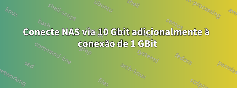 Conecte NAS via 10 Gbit adicionalmente à conexão de 1 GBit