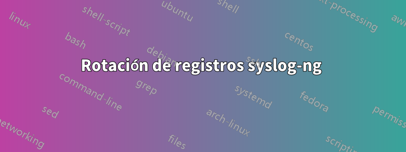 Rotación de registros syslog-ng