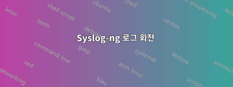 Syslog-ng 로그 회전